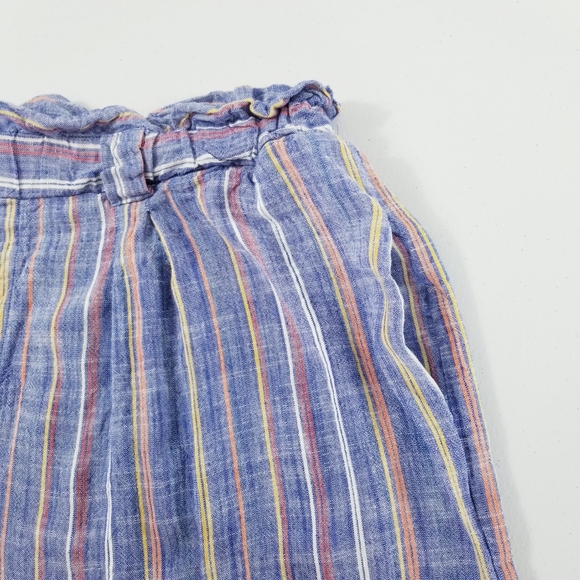 Lili Sport Striped Linen Blend Shorts Pants Plus Size 3X - Picture 12 of 14